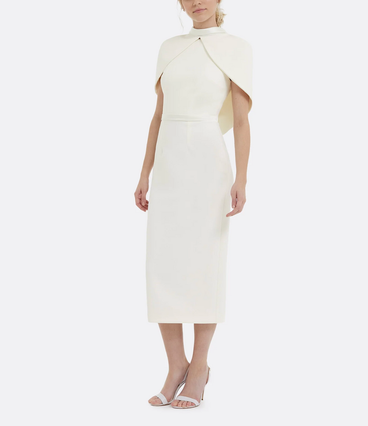 فستان عمودي برقبة عالية مع غطاء للرأس – إيسمي