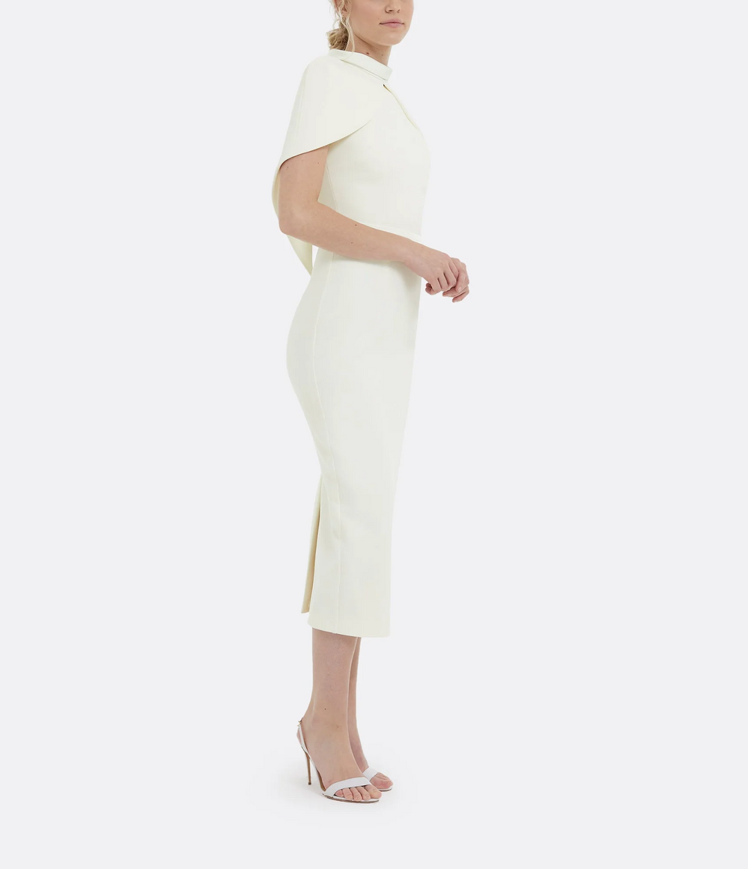 فستان عمودي برقبة عالية مع غطاء للرأس – إيسمي