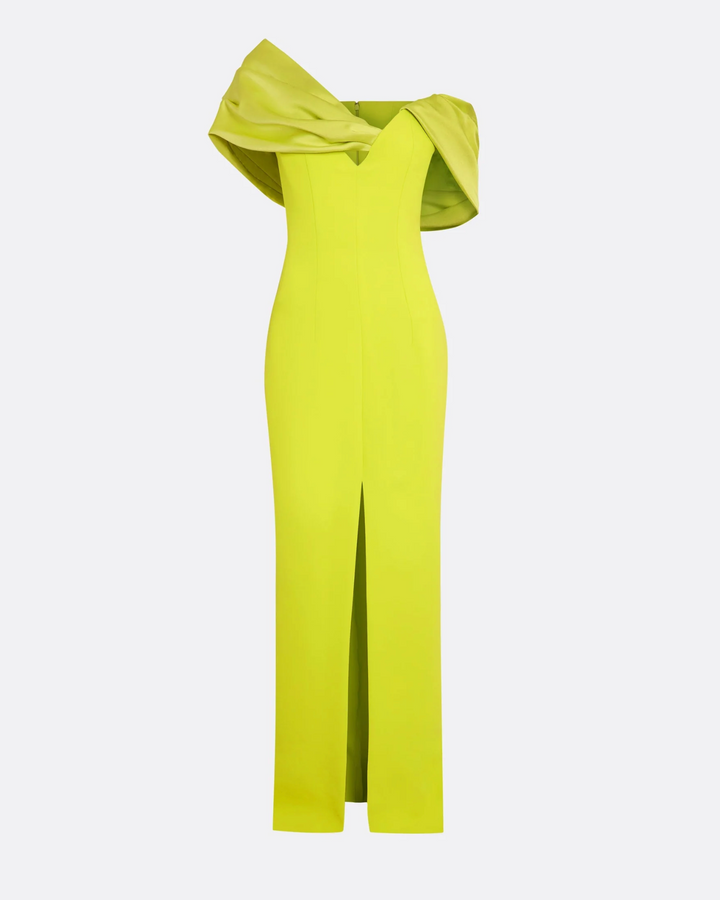 فستان مكشوف الكتفين مع شق – لومين