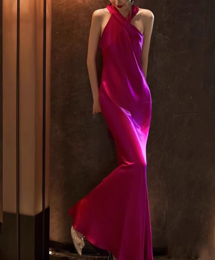 Plissiertes Oberteil mit ausgestellten Ärmeln und Maxirock-Set mit Taillengürtel – Rosiny 