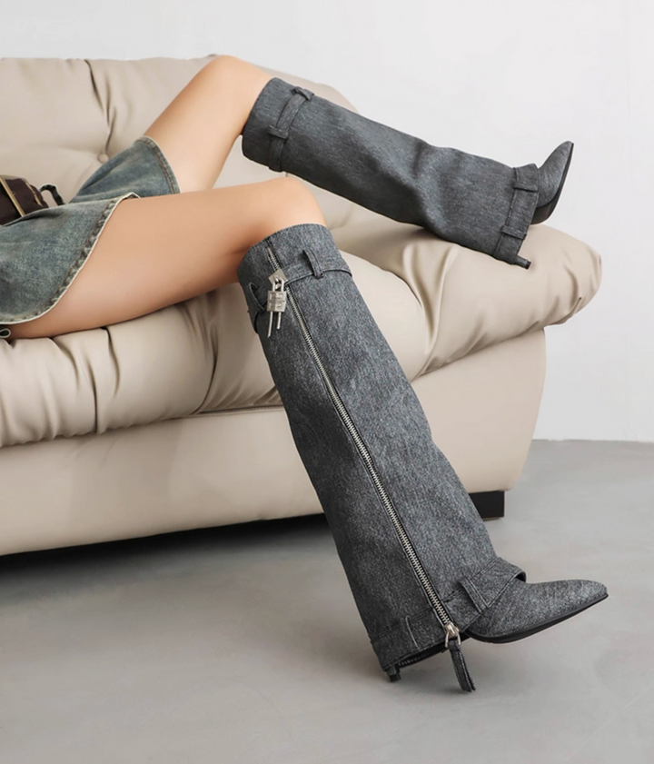 Haut à manches évasées plissées et ensemble jupe longue avec ceinture à la taille – Rosiny 