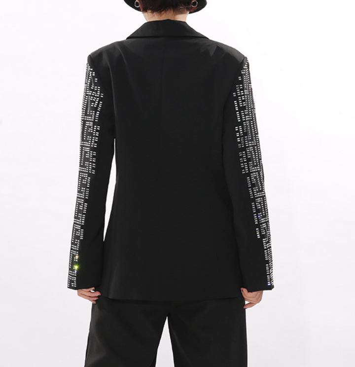 Crystal-Studded Tailored Blazer – NOVA