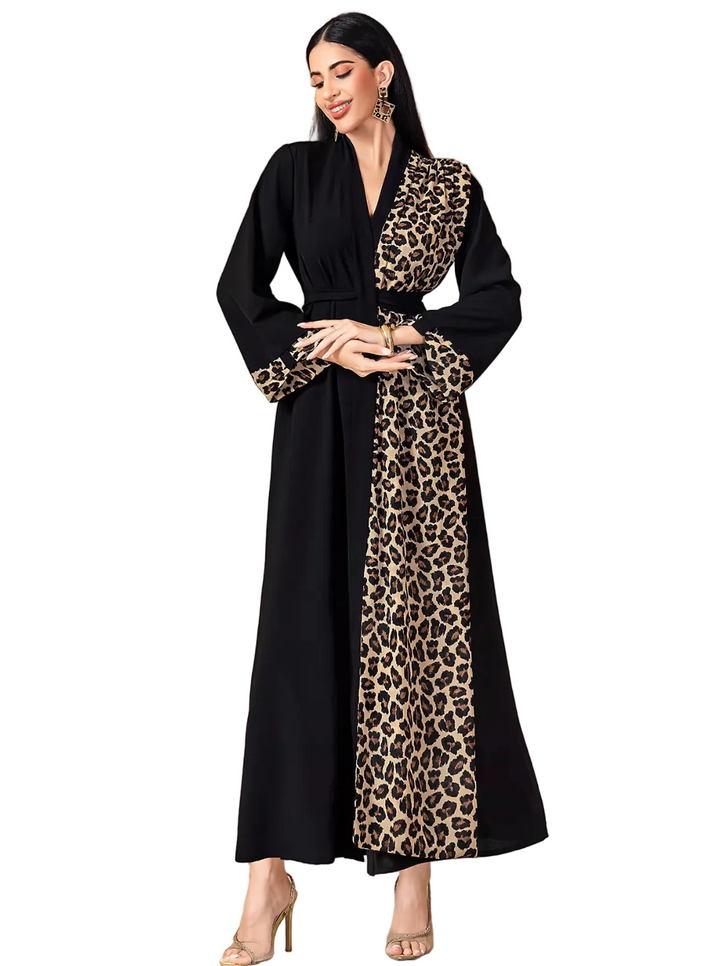 Long-Sleeve Minimalist Maxi Dress – VIRENA