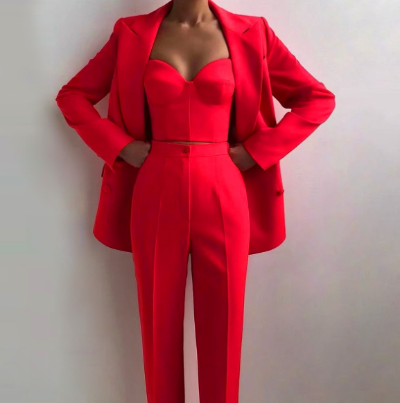 three-piece tailored suit set – LILAC