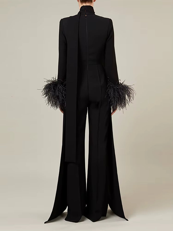 asymmetrical sequin-ruched satin gown – OPHELIA