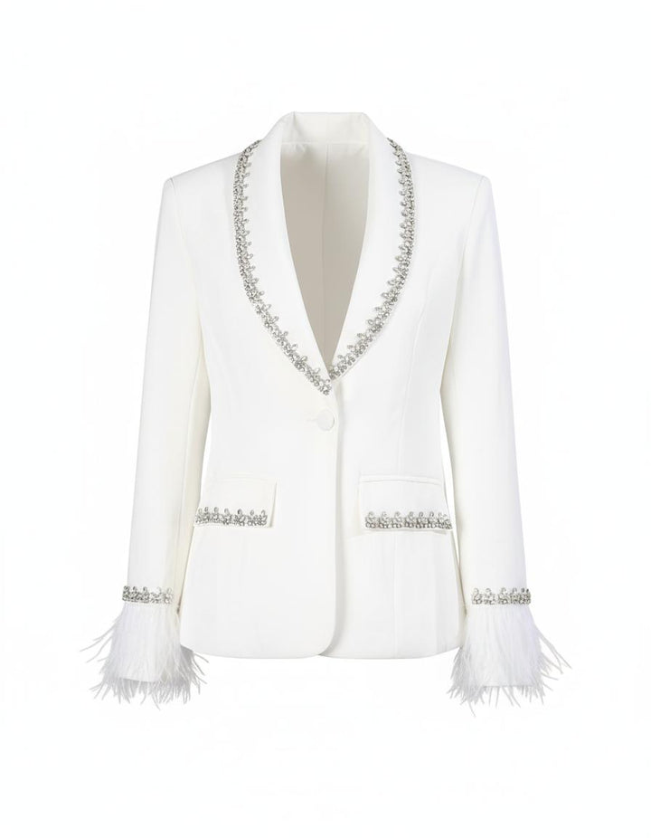 Geplooide top met uitlopende mouwen en maxi-rok set met tailleband – Rosiny 