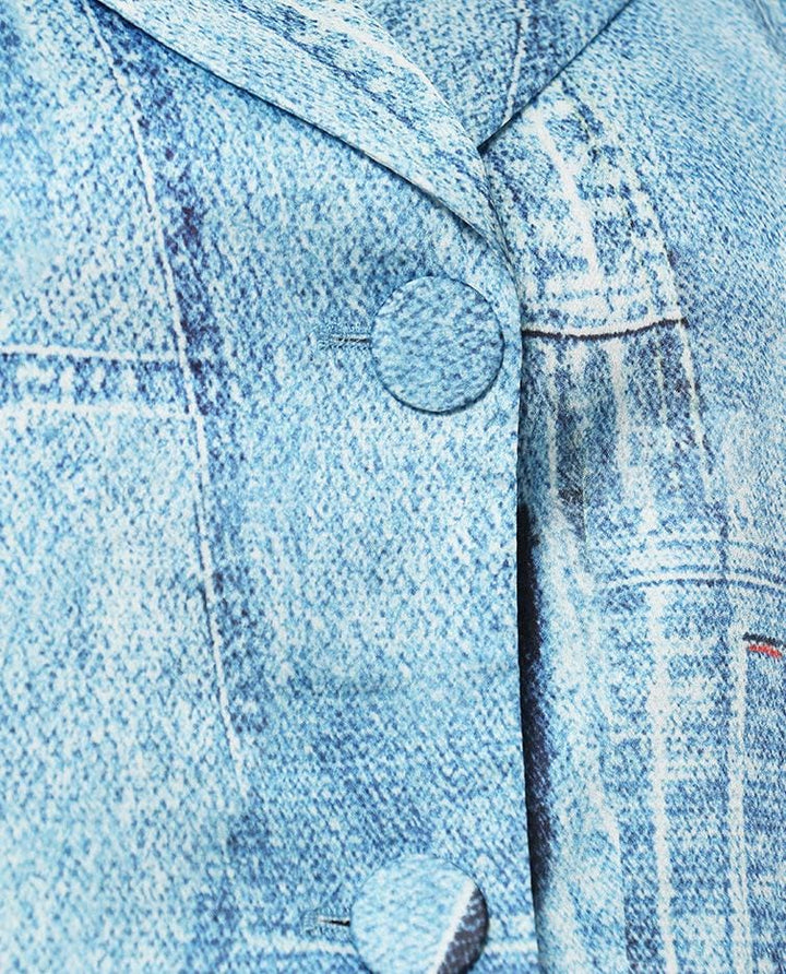 Geplooide top met uitlopende mouwen en maxi-rok set met tailleband – Rosiny 