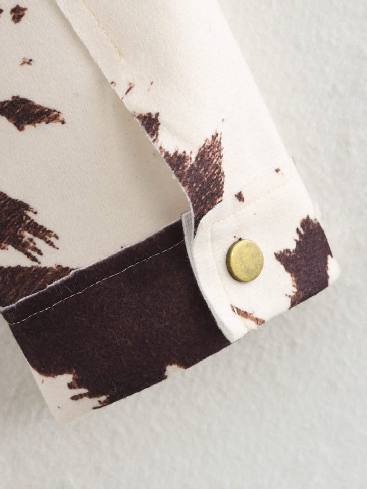 printed jacket with cow pattern – SIENNA