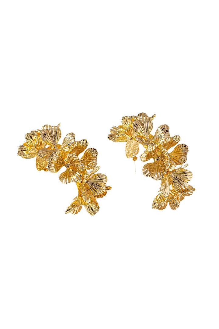 Metal Flower Earrings