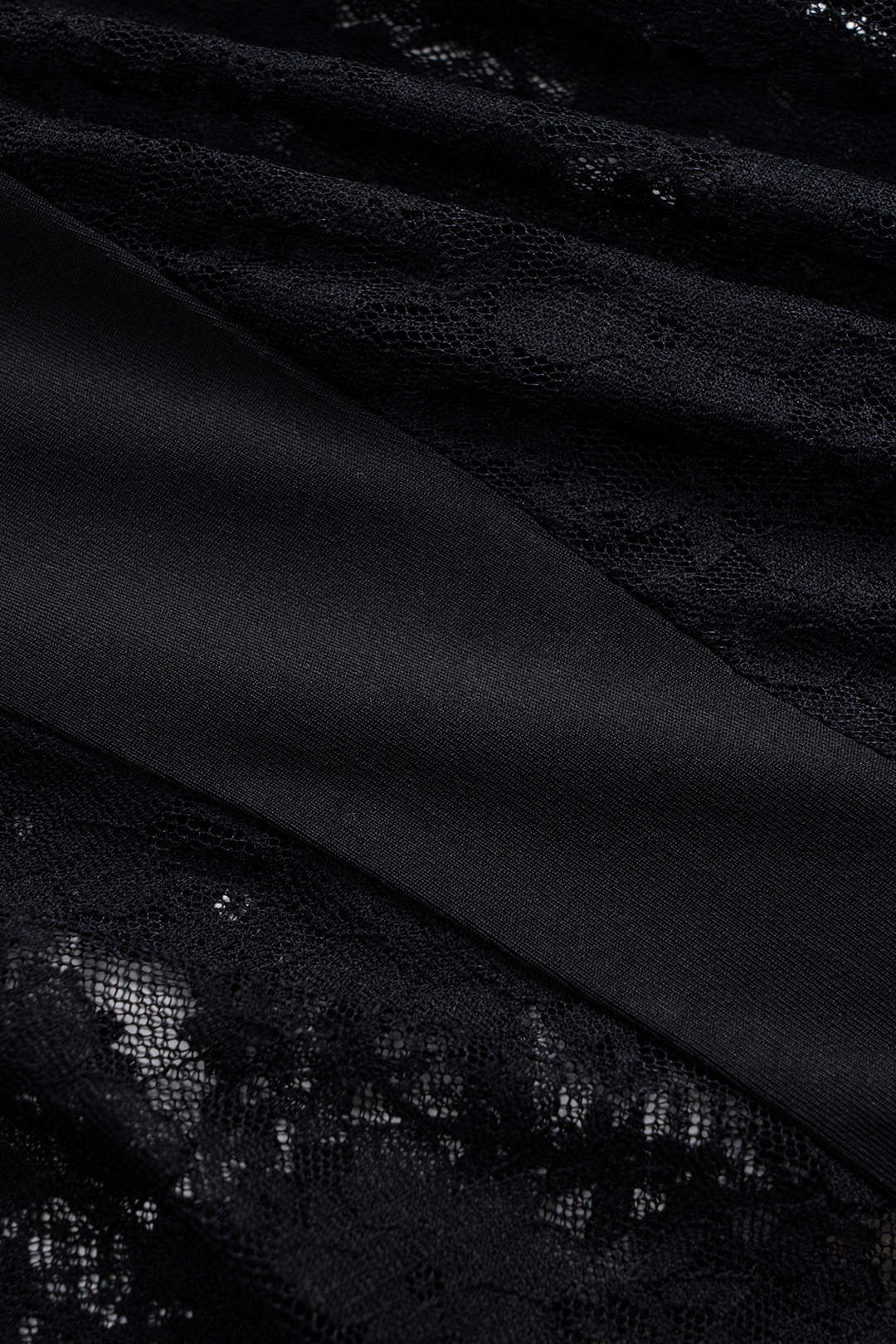 Lace Patchwork Flare Leg Trousers