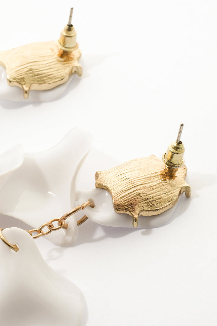 Orchid Petals Drop Earrings