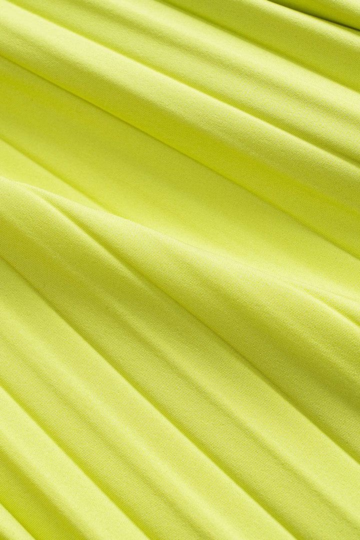 Pleated Strapless Sleeveless Maxi Dress With Tie