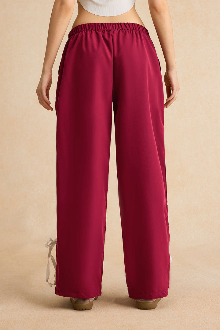 Patchwork Bow Detail Trousers