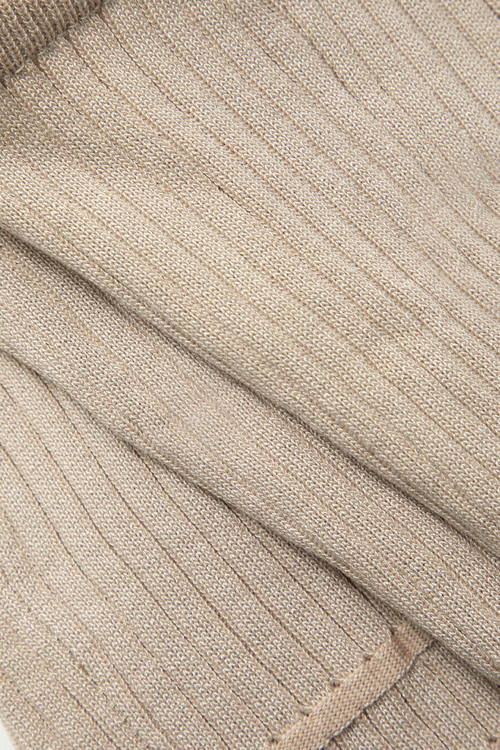 Ribbed Knit Button Cami Top