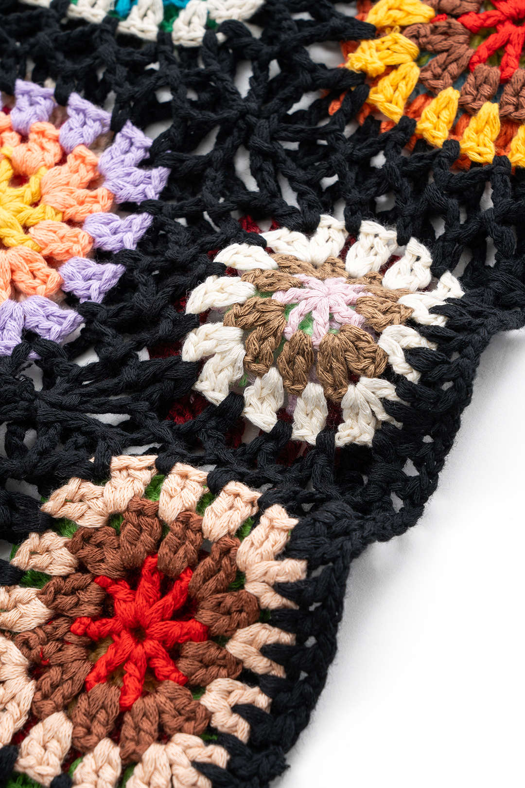 Knit Contrast Cut Out Skirt