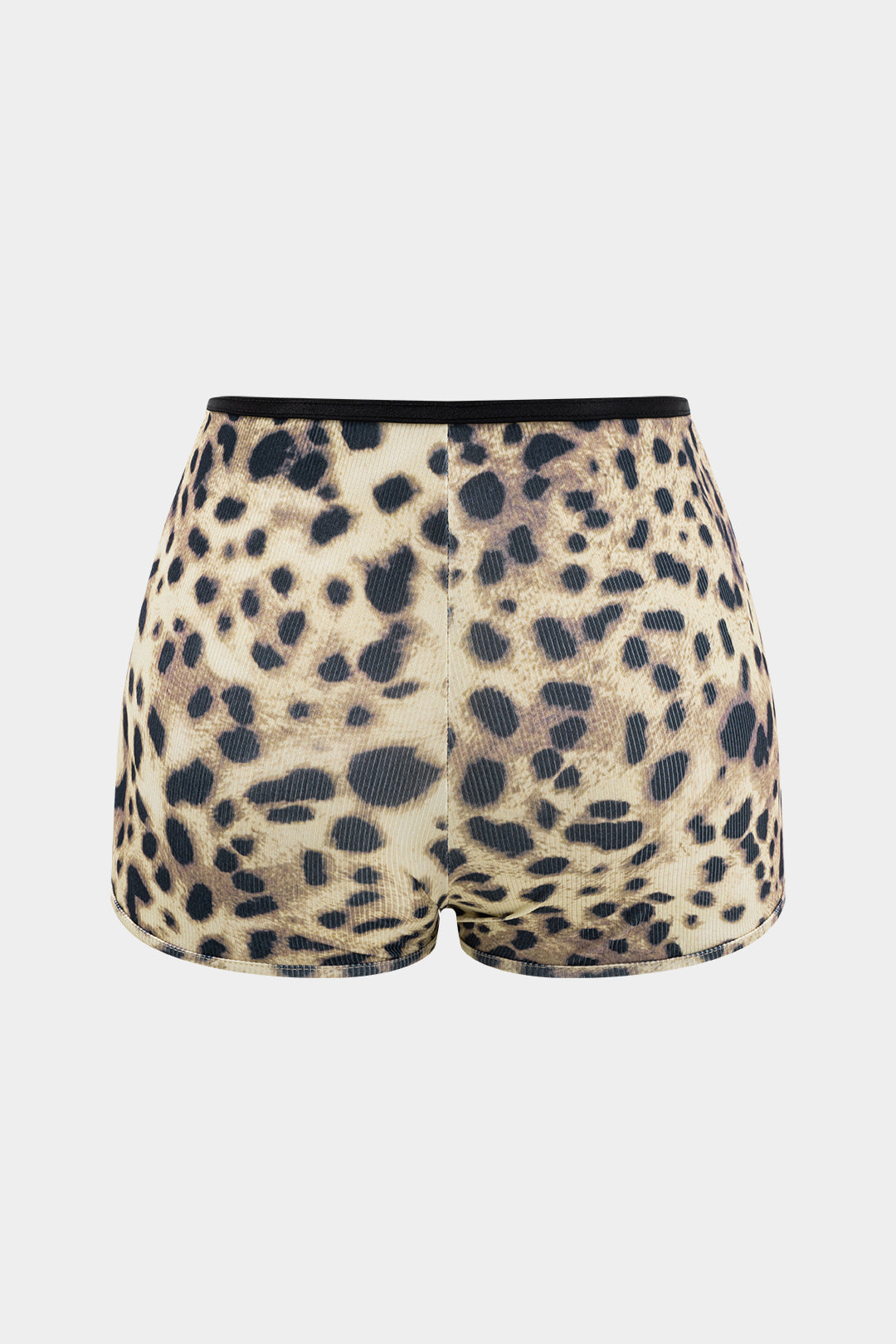 Leopard Print Vest And Shorts Set