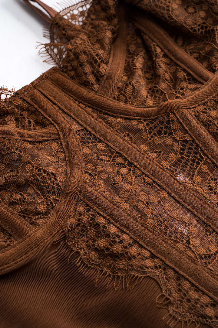 Sheer Bustier Corset Cami Top