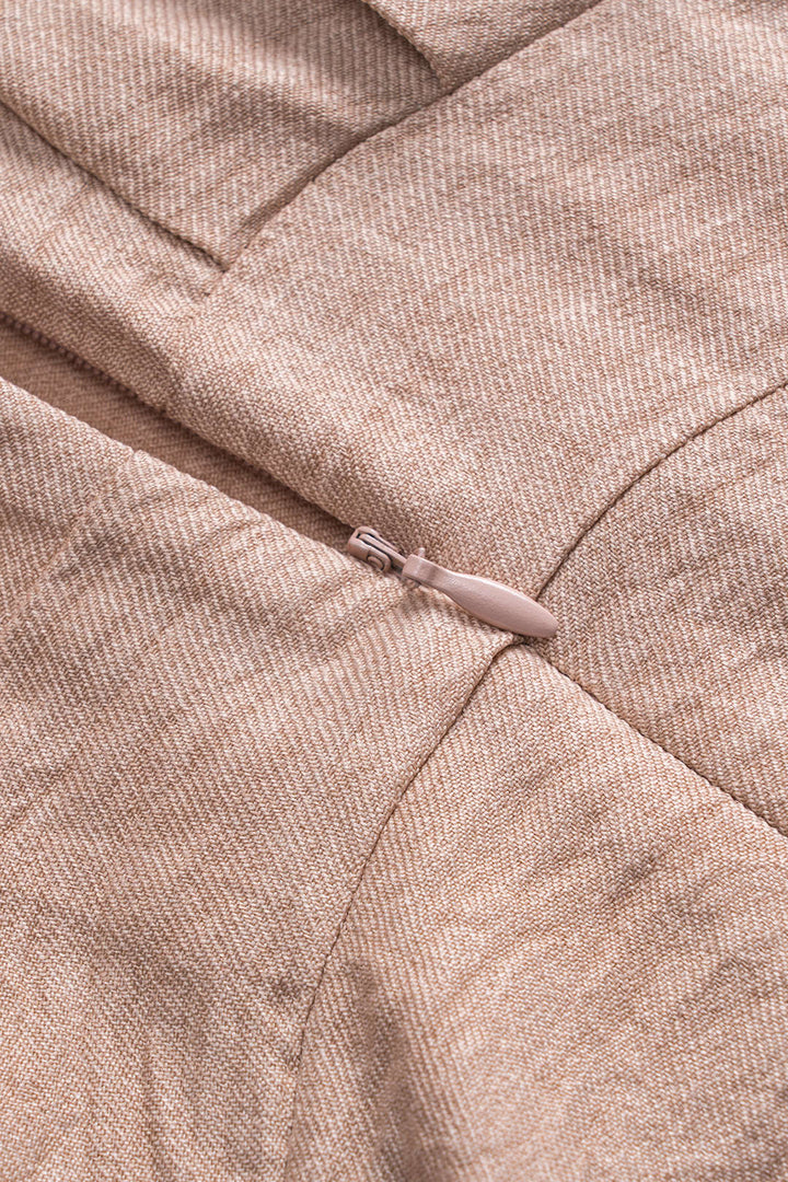 Ruched Zipper Short Sleeve Romper