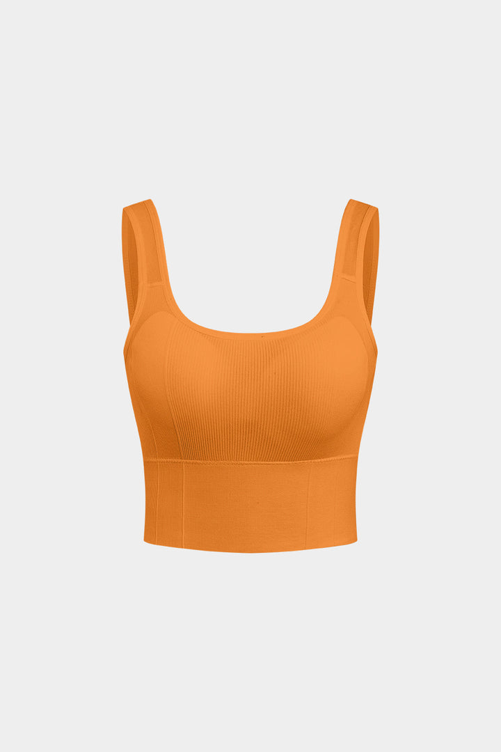 Solid Textured Backless Tank Top