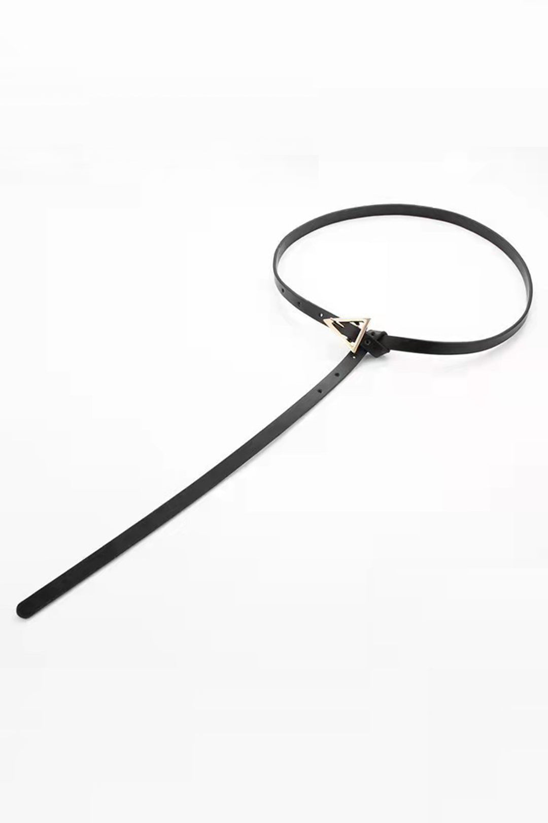 Leather Triangle Buckle Belt