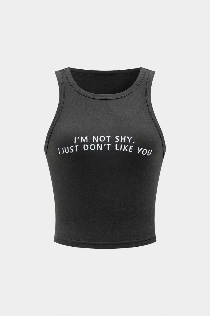 Letter Print Tank Top
