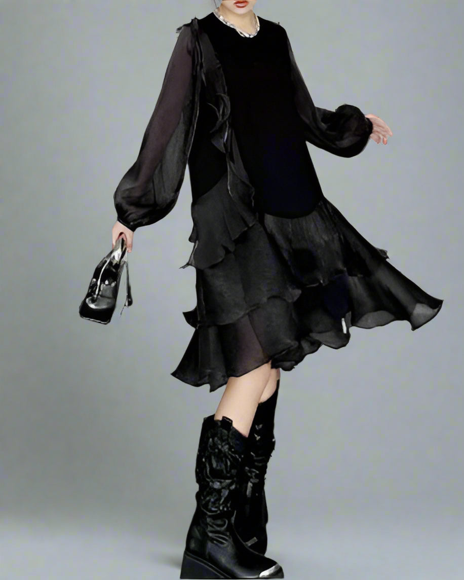 Ohrringe mit zweilagiger Textur und graviertem Detail – Akoma 