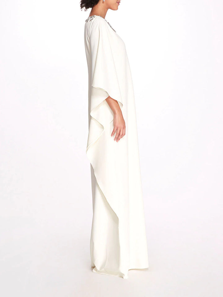 Embellished neckline kaftan gown – Katyie