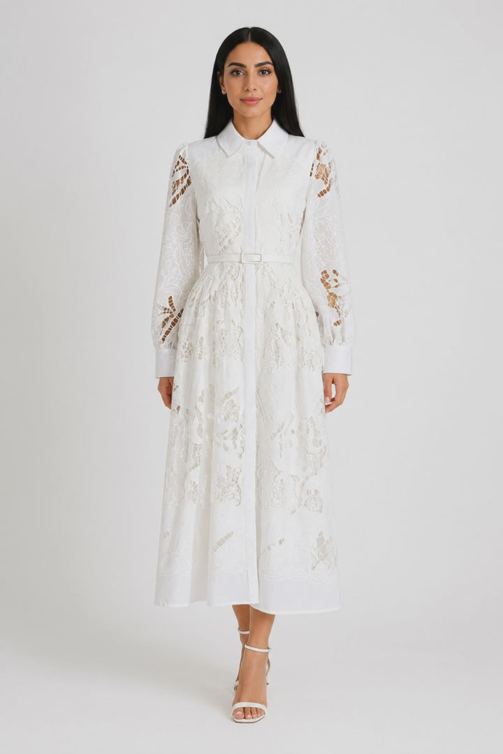 Lace Shirt Dress - Grace
