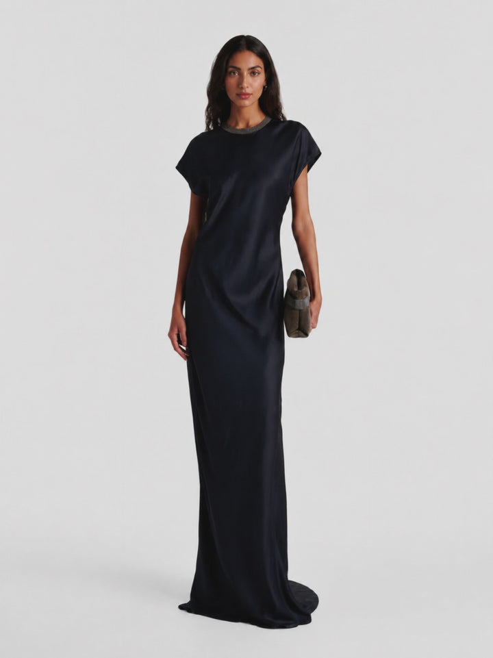 Midnight Navy Column Maxi Dress - Eclipse