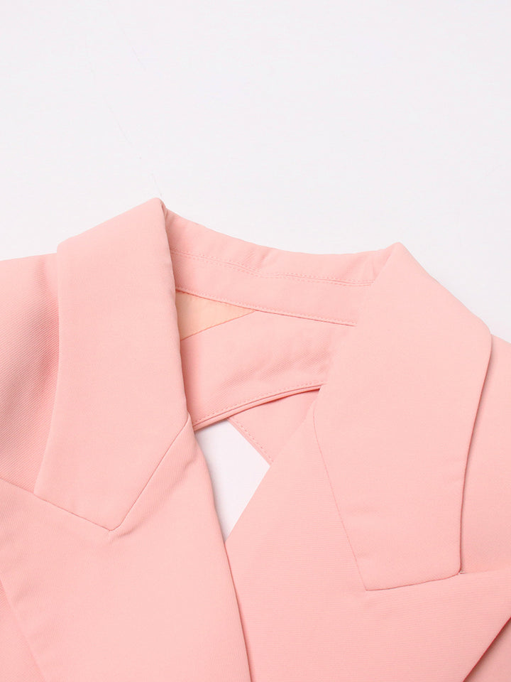 cropped tailored blazer with asymmetric hem - Selano