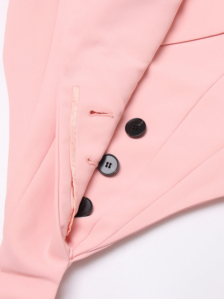 cropped tailored blazer with asymmetric hem - Selano