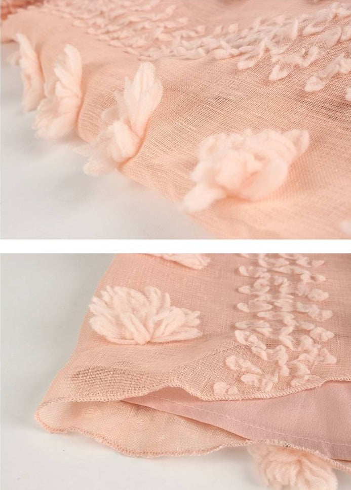 halter neck maxi dress with textured appliqué – Aaseok